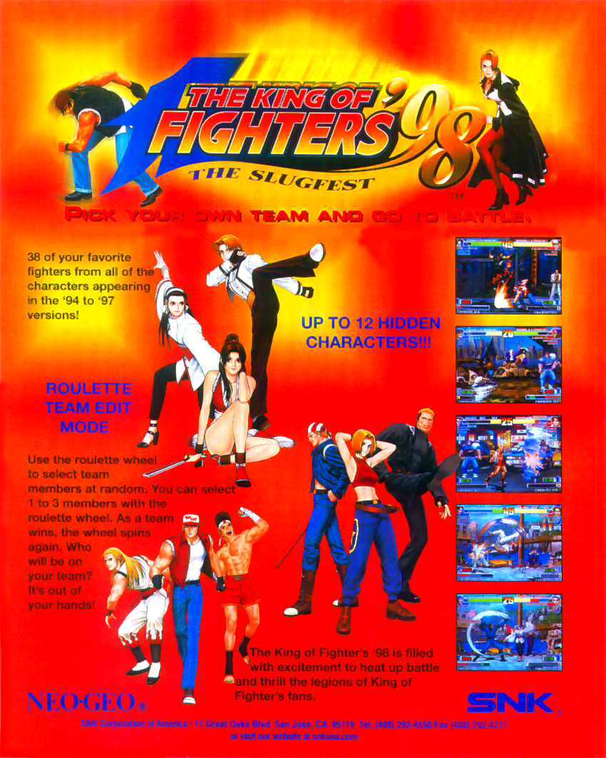 mame32 king of fighters 98
