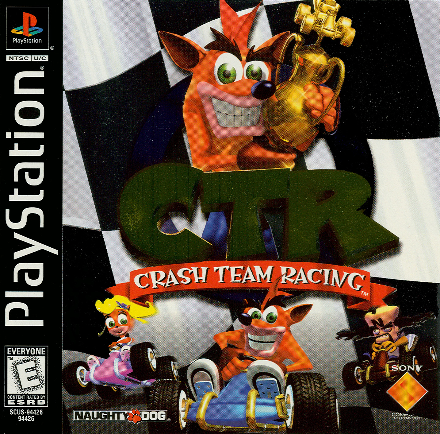 crash bandicoot crash team racing ps1